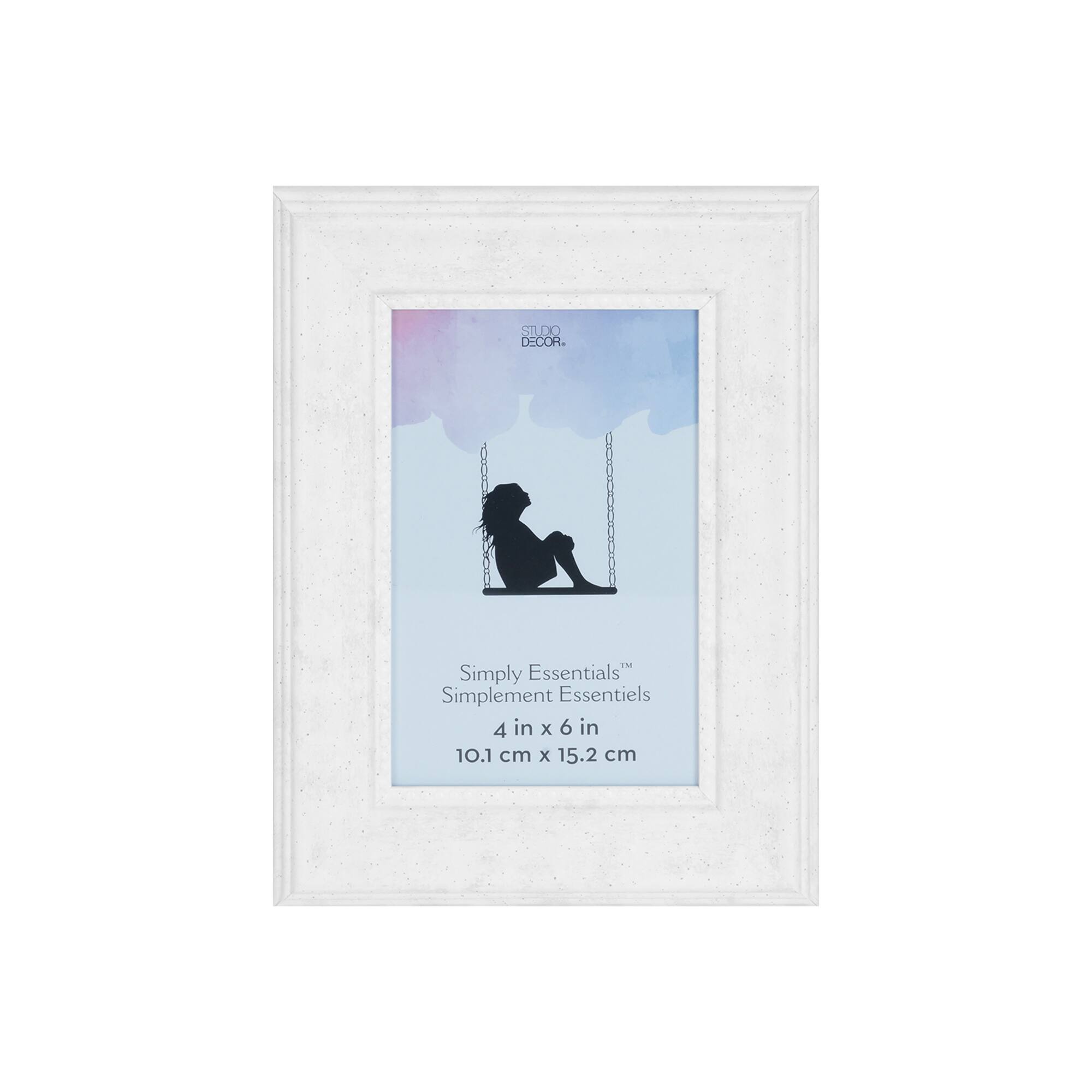 Simply Essentials™ 4" x 6" White Marbling by Studio Décor®